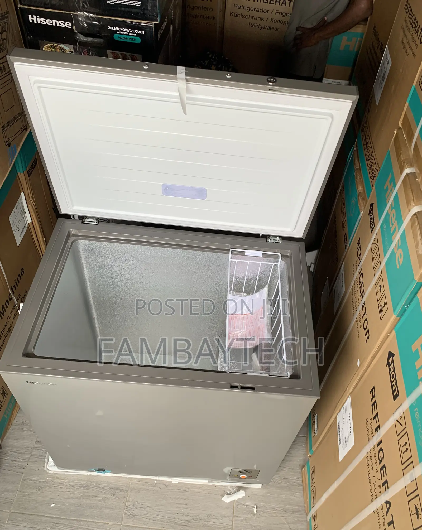 Energy Efficient Hisense 260sh 198l Gray Chest Freezer