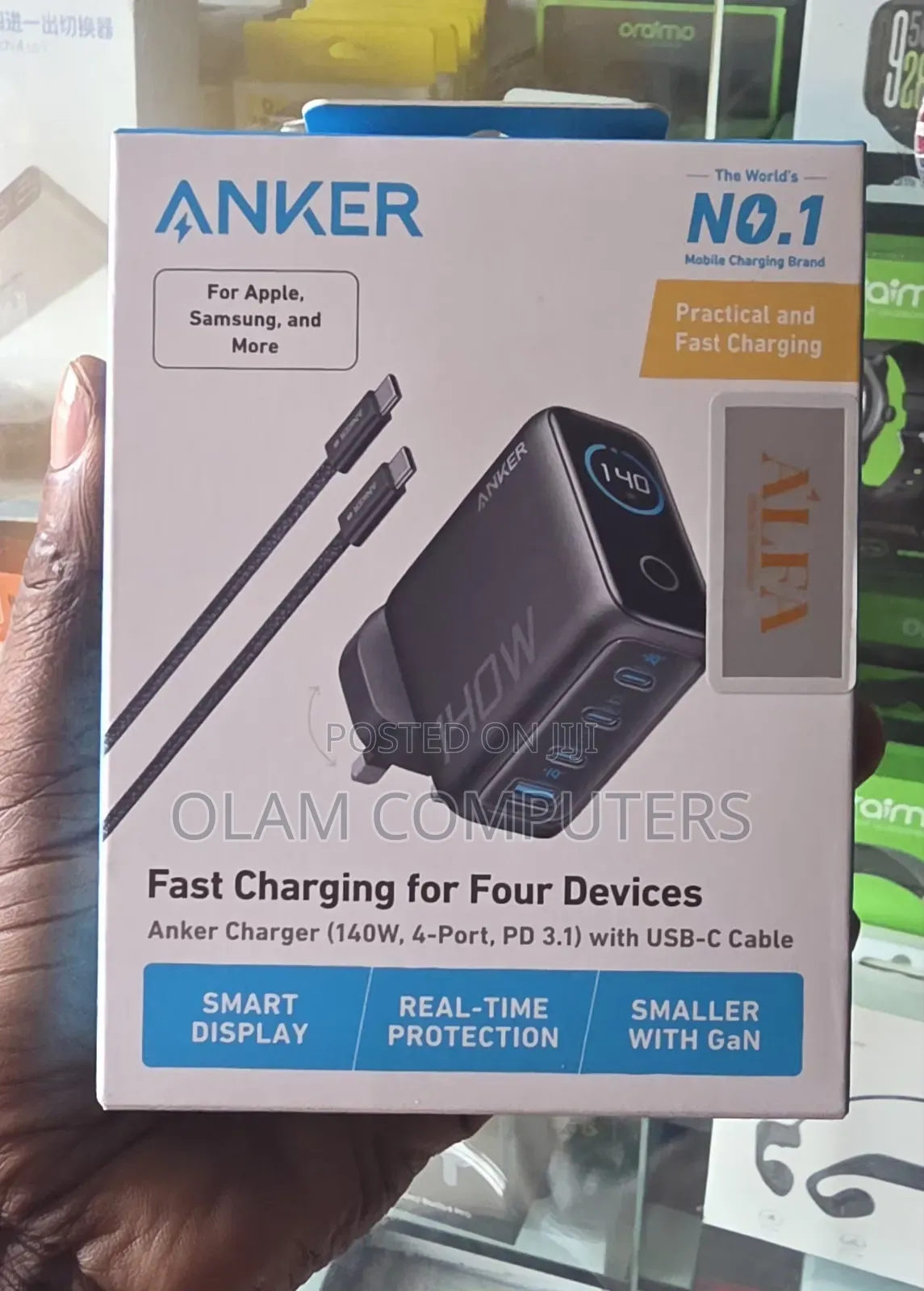 Anker Fast Charging for Four Devices (140w, 4-Poet, Pd 3.1)