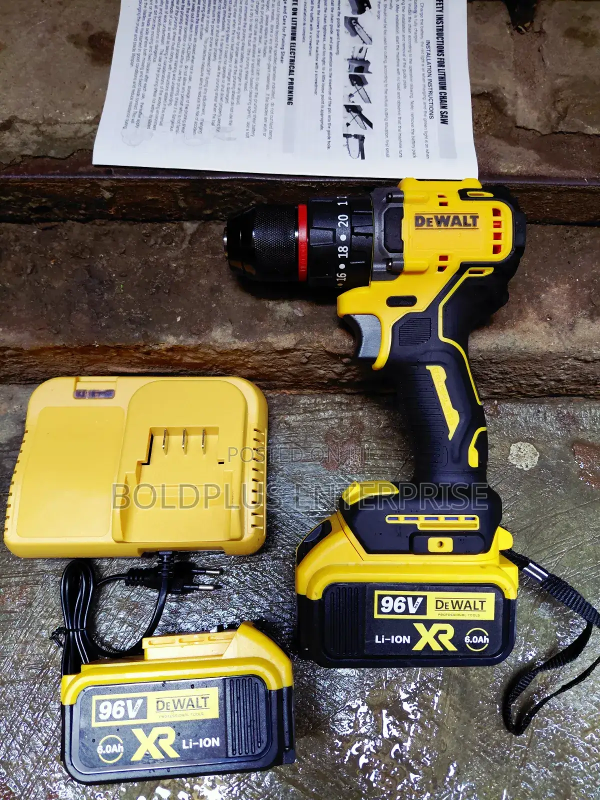 96 Volt Dewalt Heavy Duty Brushless Screwing/Drilling Machine