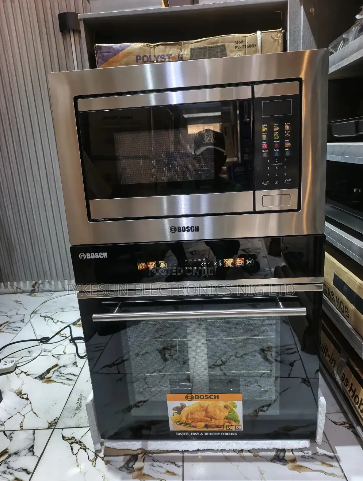 Bosch 75l Inbuilt Soft Touch Ele Air Fryer Oven Digital Microwave