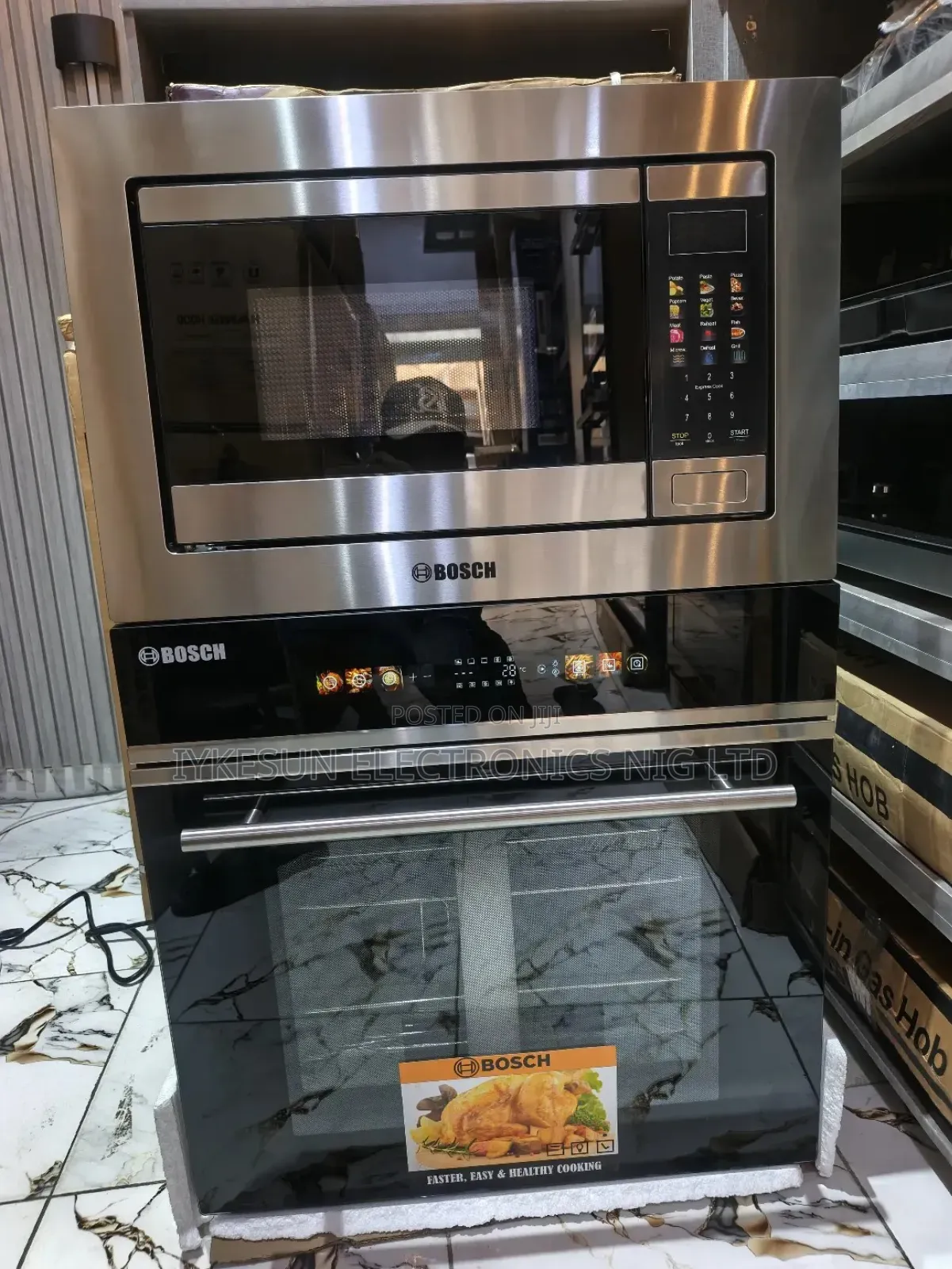 Bosch 75l Inbuilt Soft Touch Ele Air Fryer Oven Digital Microwave