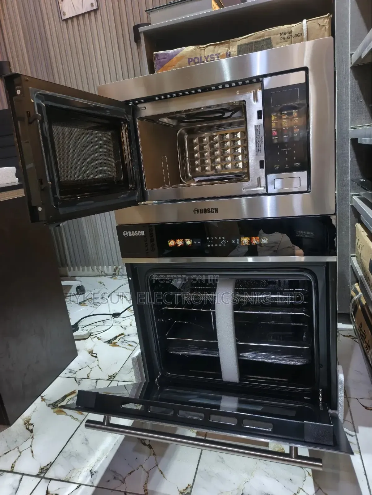 Bosch 75l Inbuilt Soft Touch Ele Air Fryer Oven Digital Microwave