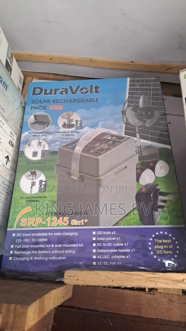 Solar 5 in 1 Power Station With Fan