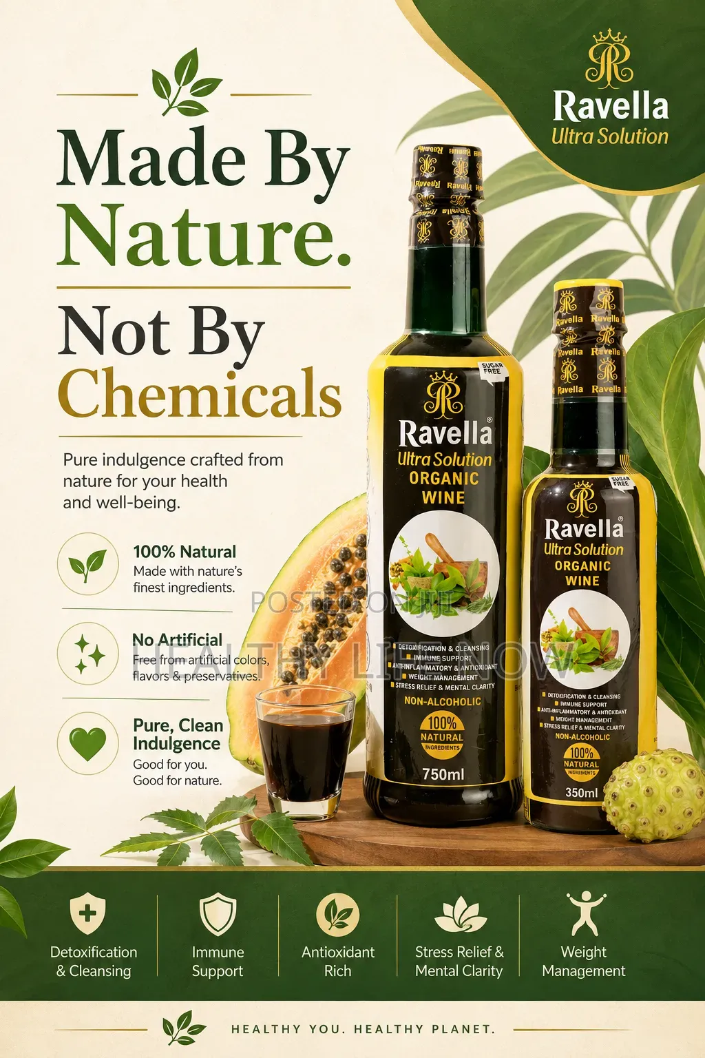 Ravella Herbal Wine Detoxify And Cleanse The Whole Body