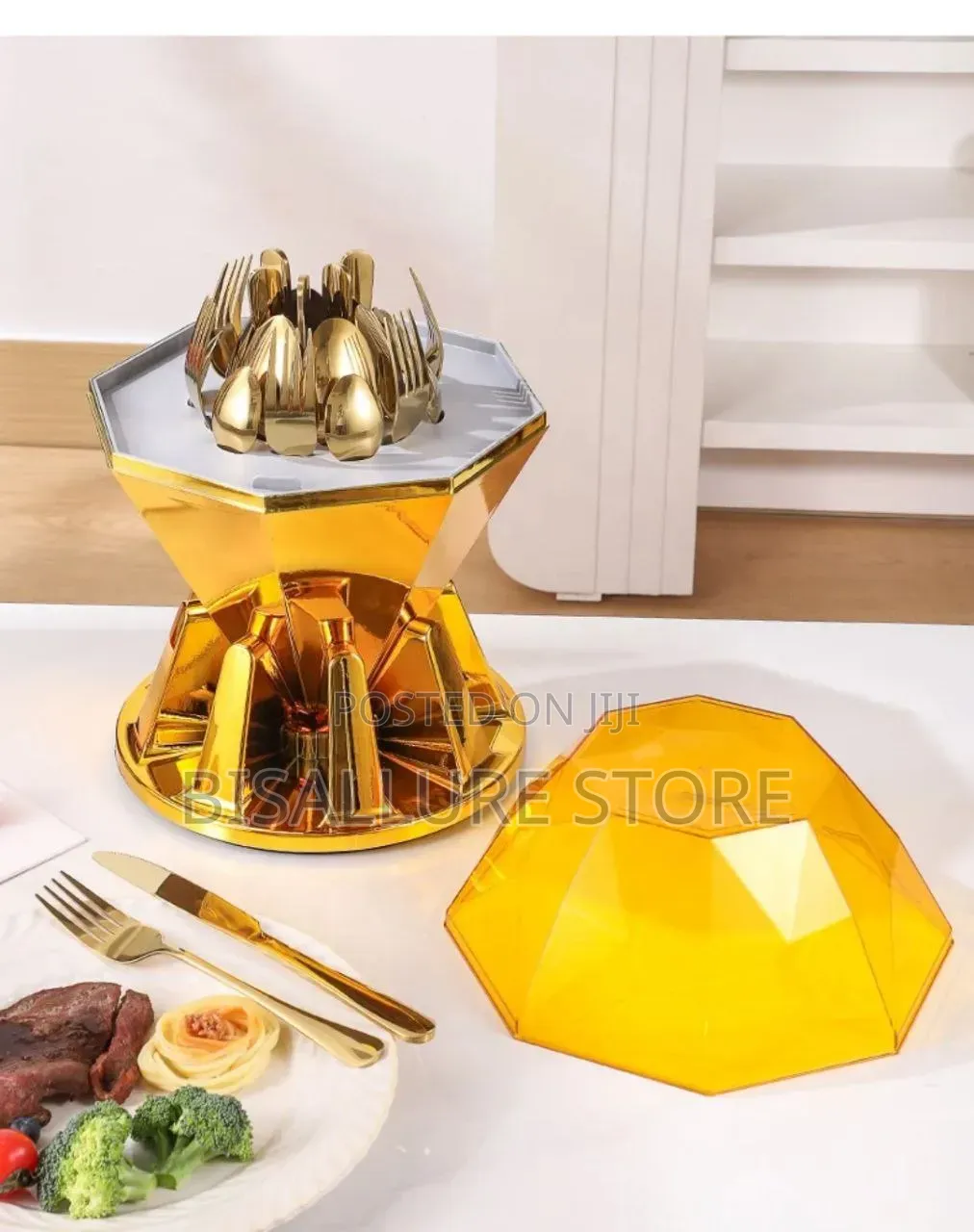 Diamond Shape Cutlery Set - 24 Pieces
