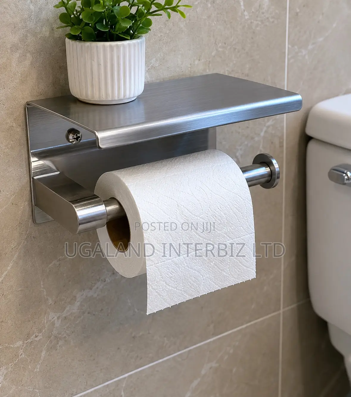 Modern Chrome Toilet Roll Holder