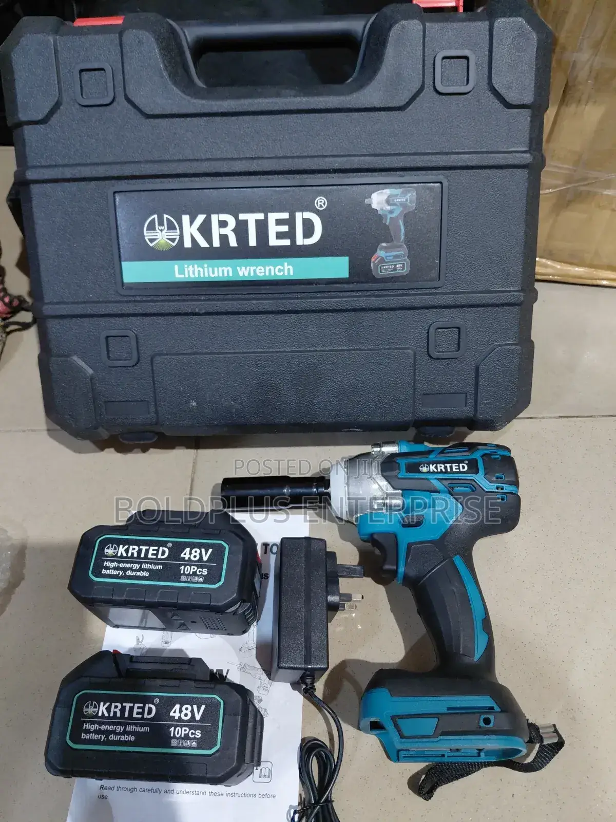 48 Volt Krted Rechargable Heavy Duty Impact Wrench
