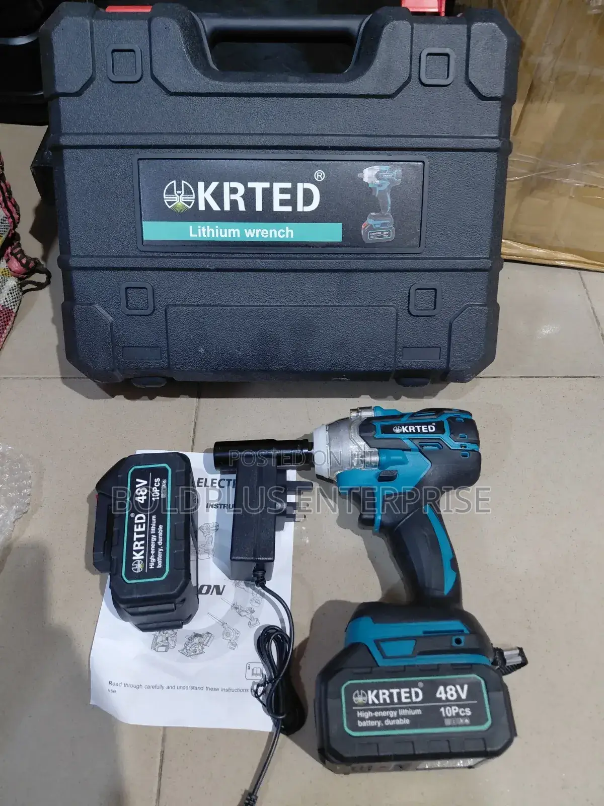 48 Volt Krted Rechargable Heavy Duty Impact Wrench