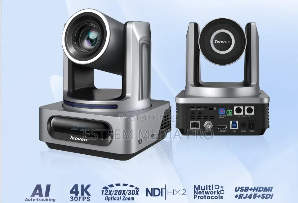 Tenveo Vx20m- Ndi|Hx 20x Optical Zoom Auto Tracking Ptz Camera