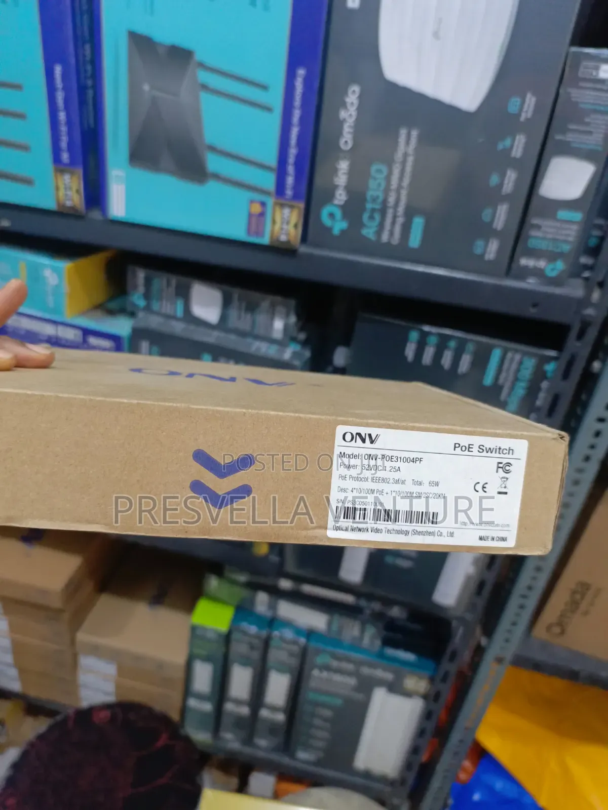 Onv 4port Poe Fiber Switch 10/100 Switch