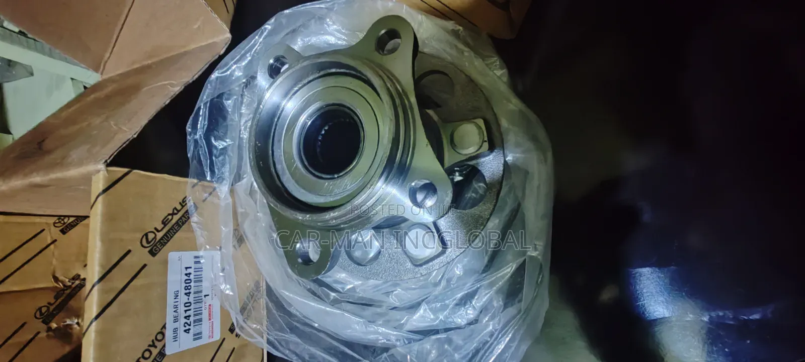 Complete Back Hub and Bearing Highlander 2008 to 2016 4x4