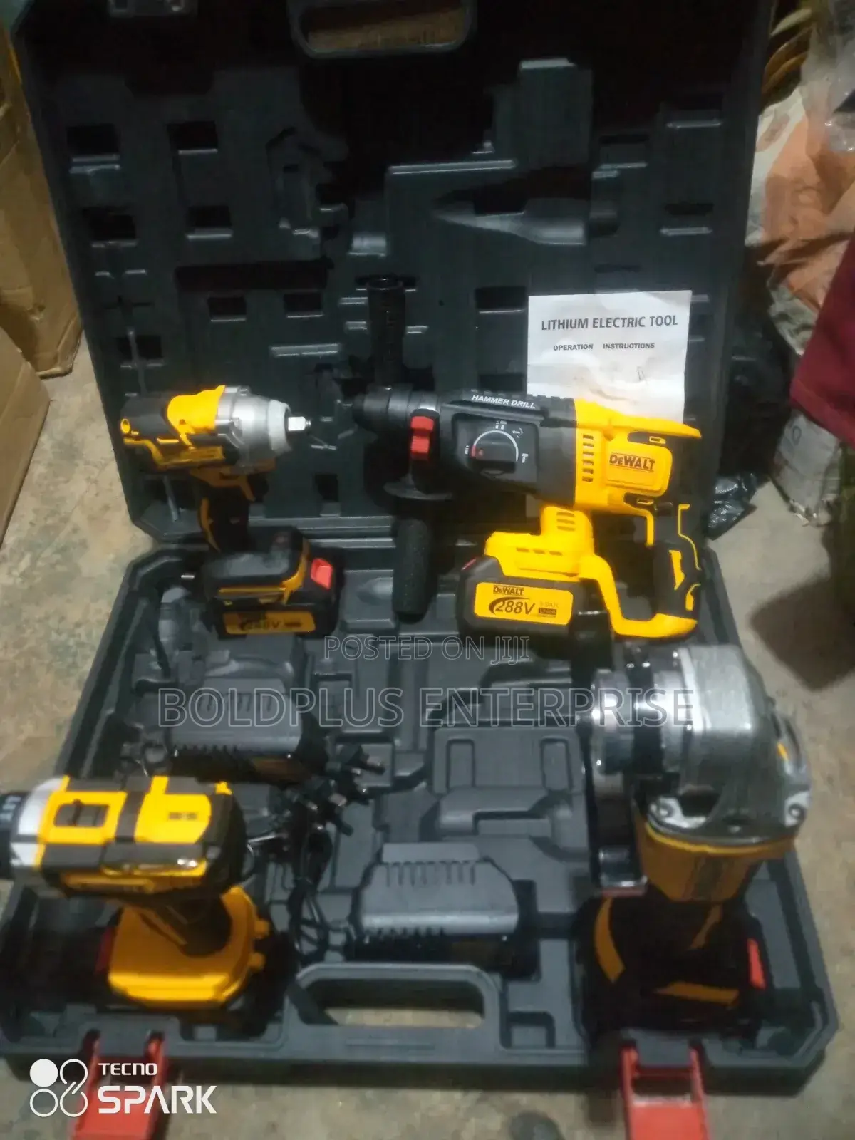 4 in 1 Dewalt Heavy Duty Rechargable Combo Kit Machine