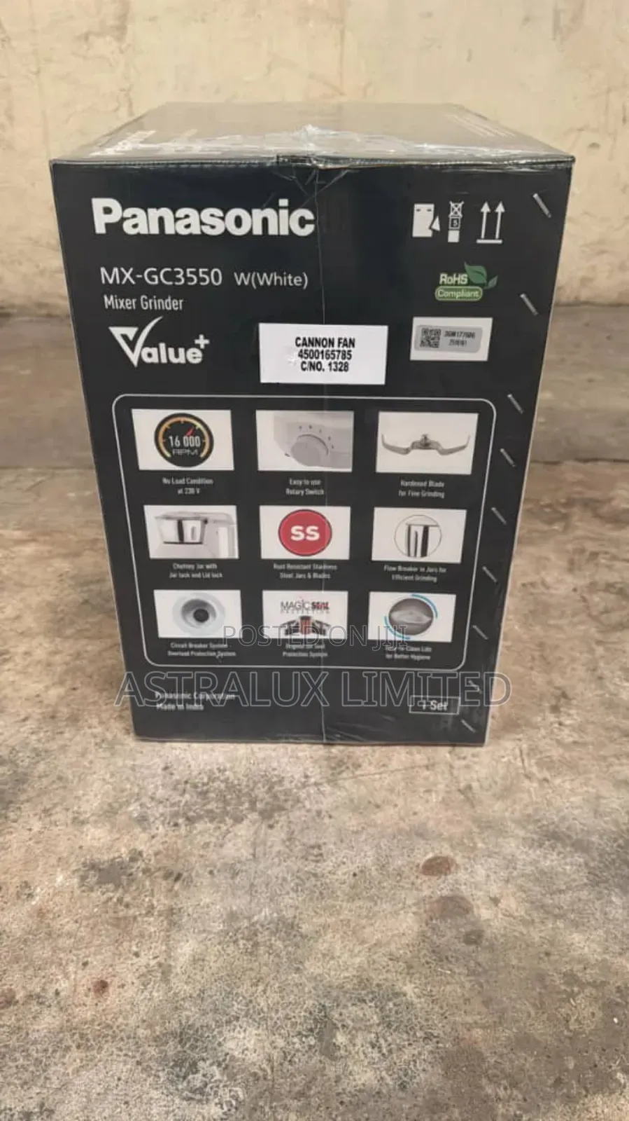 Panasonic Mixer and Grinder 550w Mx-Ge3550