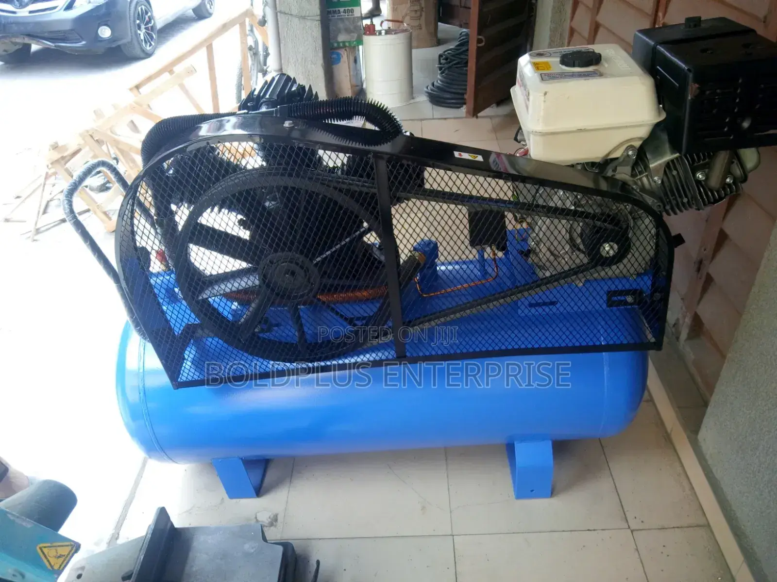 300 Litre Gasoline 10 Horse Power Heavy Duty Compressor Machine