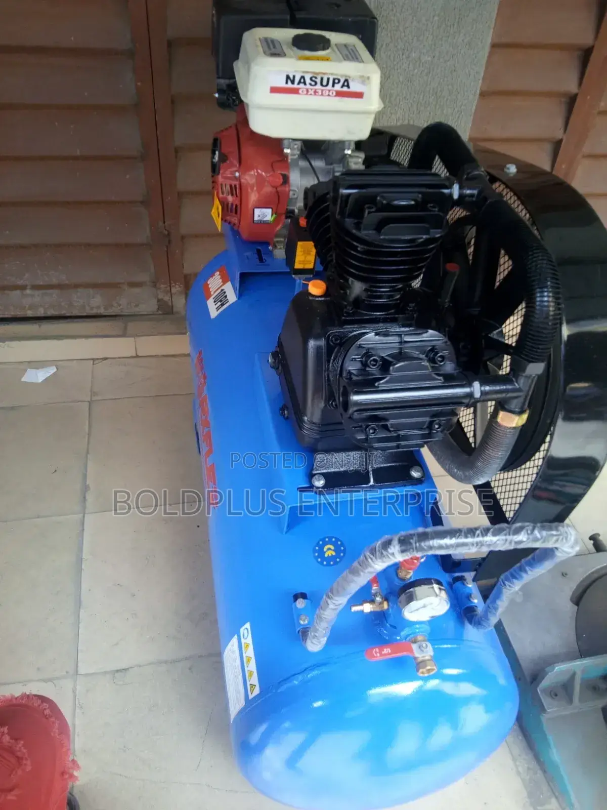 300 Litre Gasoline 10 Horse Power Heavy Duty Compressor Machine