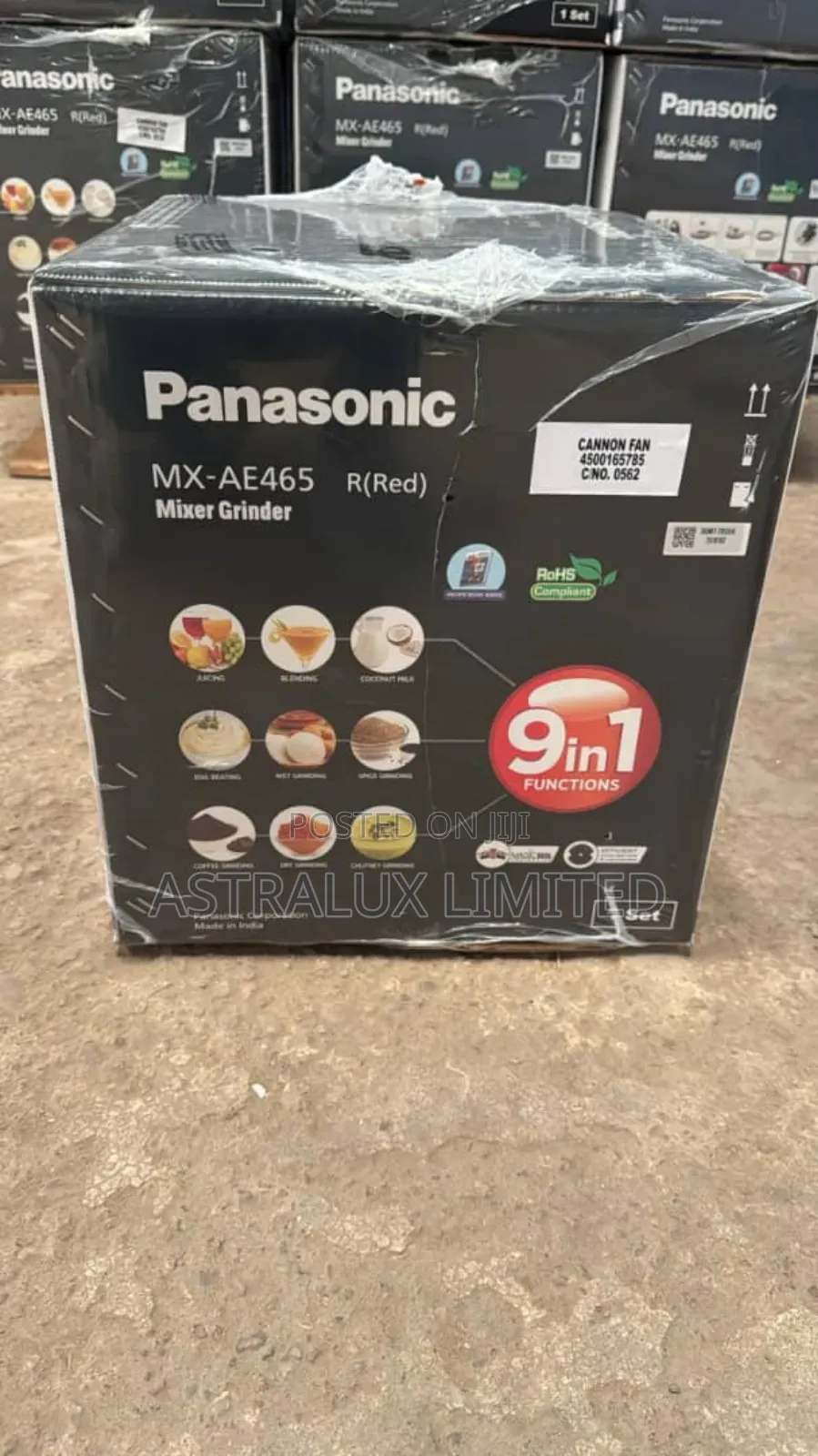Mx-Ae465 2000w Panasonic 4 Jar Mixer Grinder