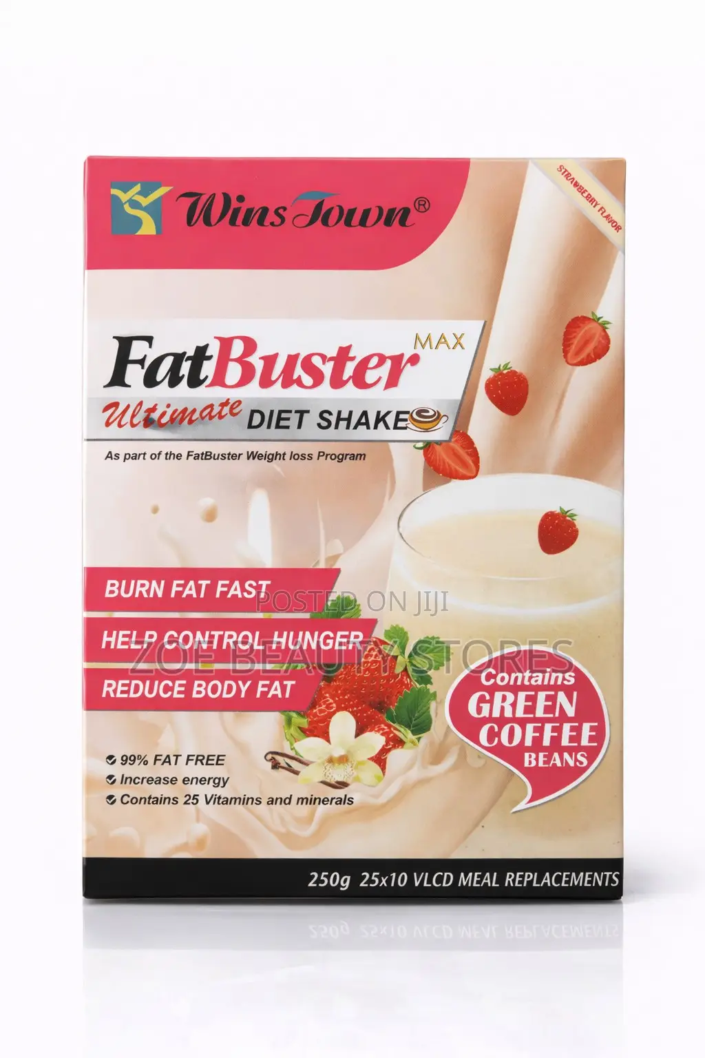 Wins Town Fatbuster Max Ultimate Diet Shake (Strawberry Flavor)
