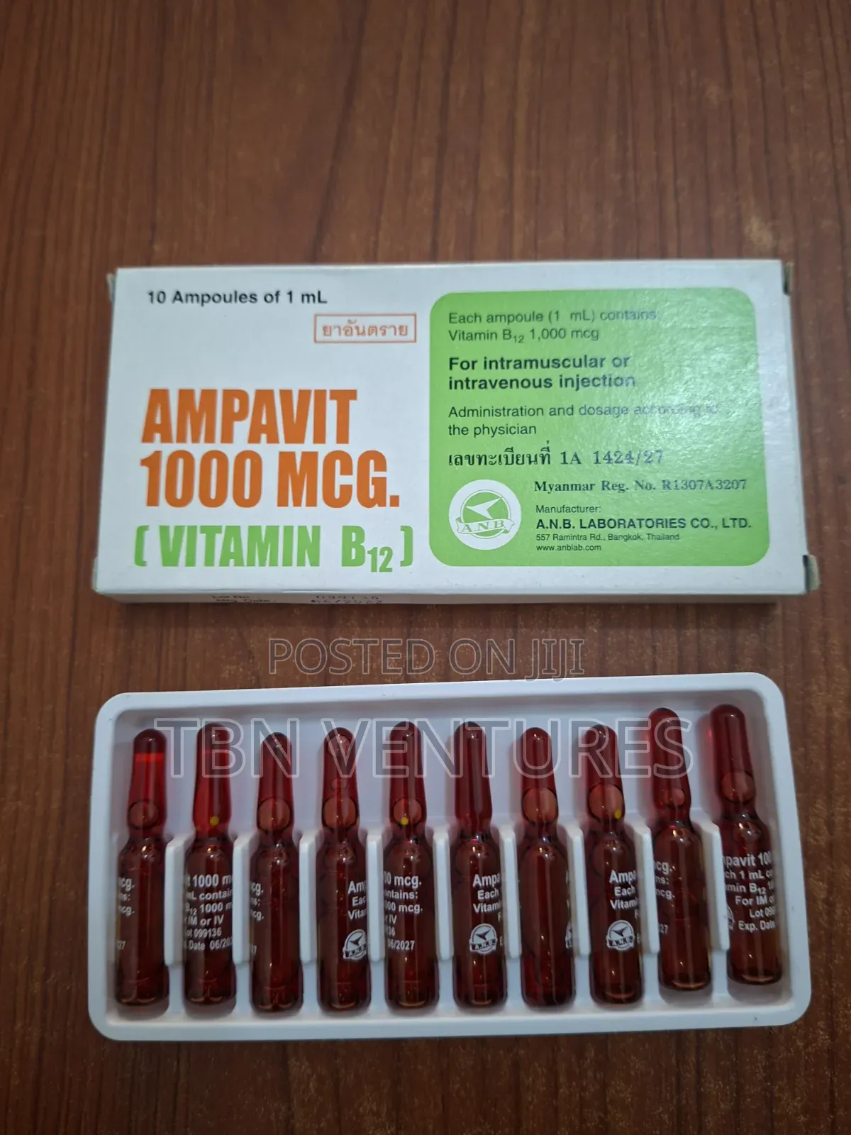 Ampavit Vitamin B12 1000cmg 10ampoules