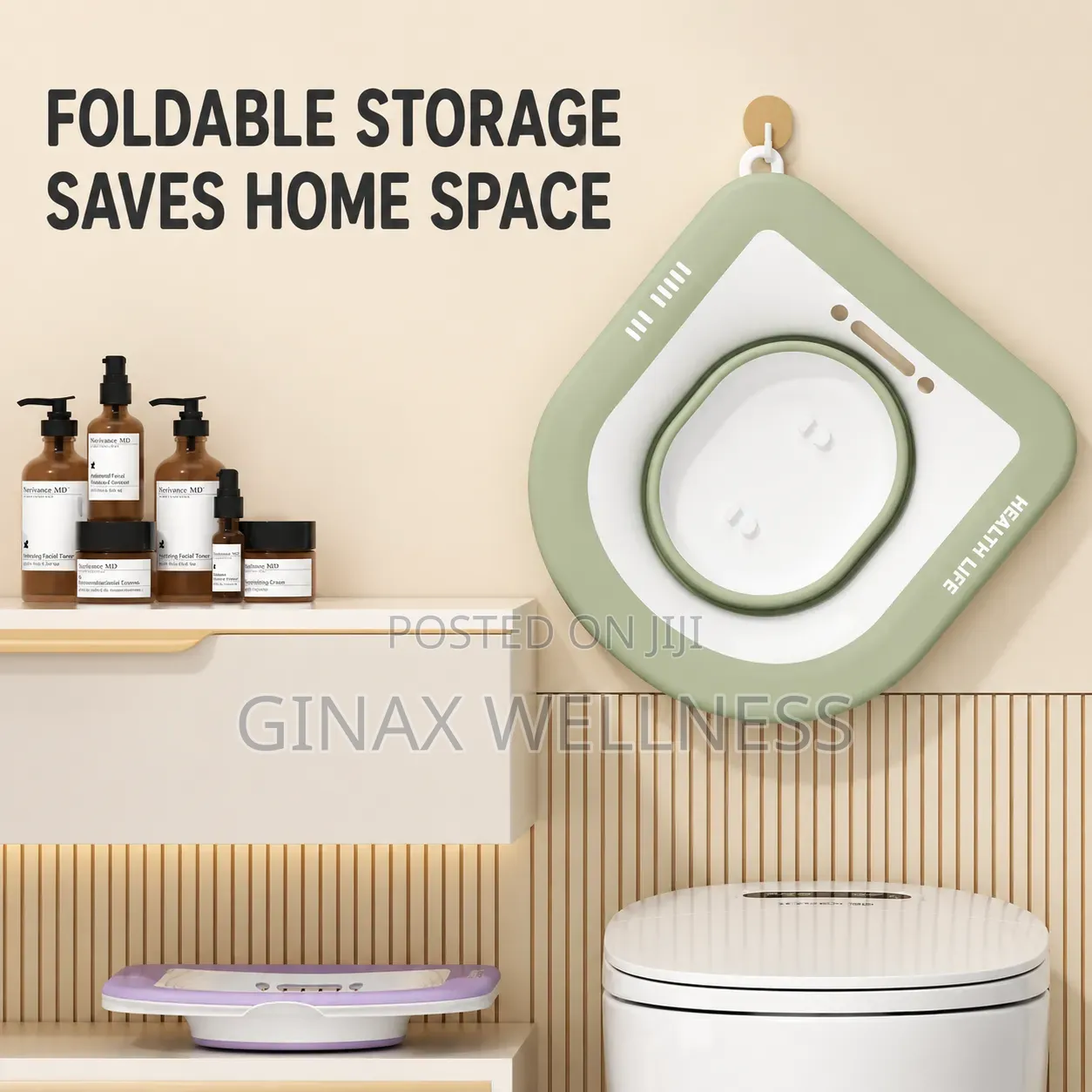 Foldable Sitz Bath Basin for Postpartum Recovery