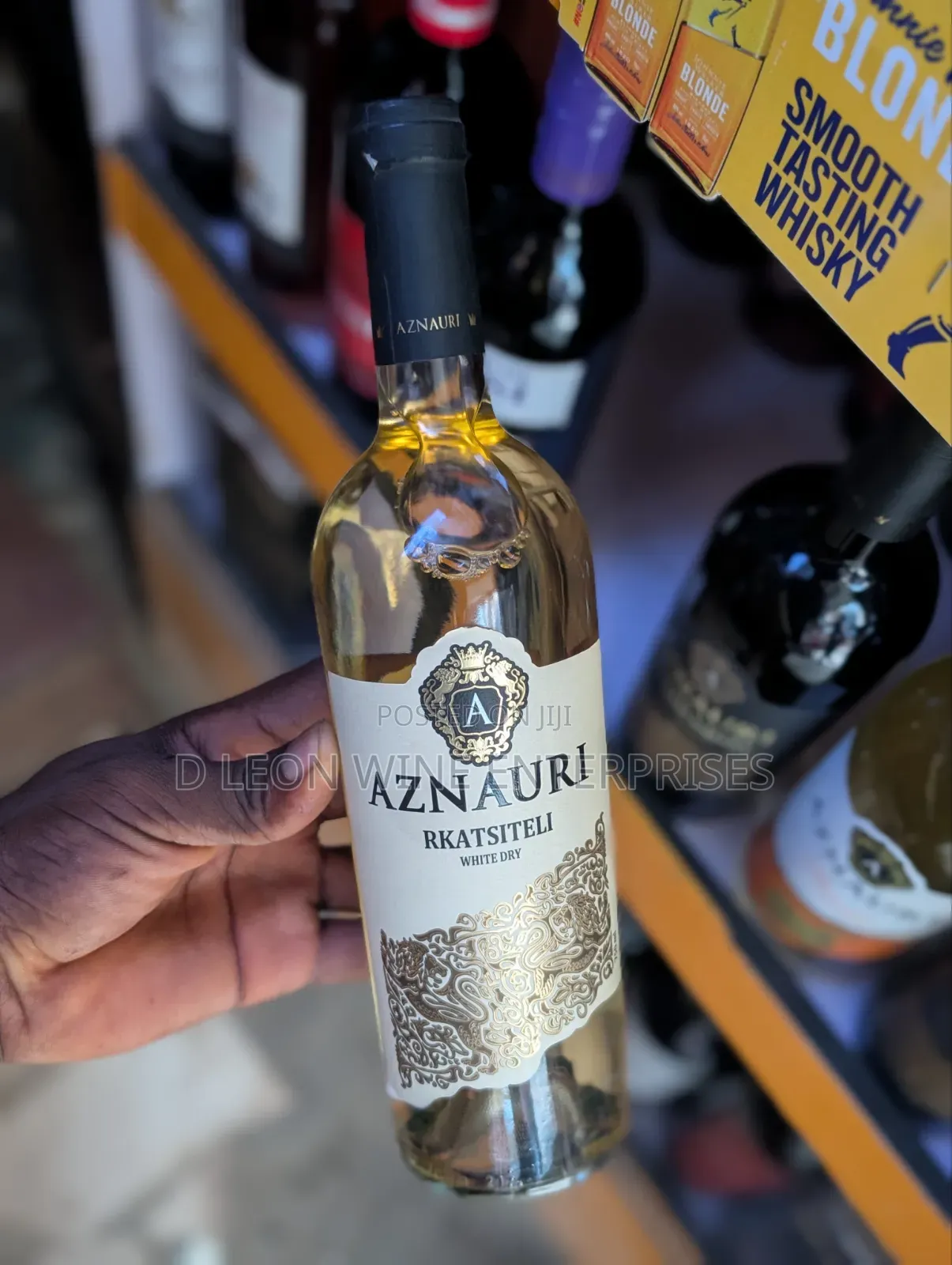 Aznauri Rkatsiteli White Wine Cartoon by ( 12 Bottles )