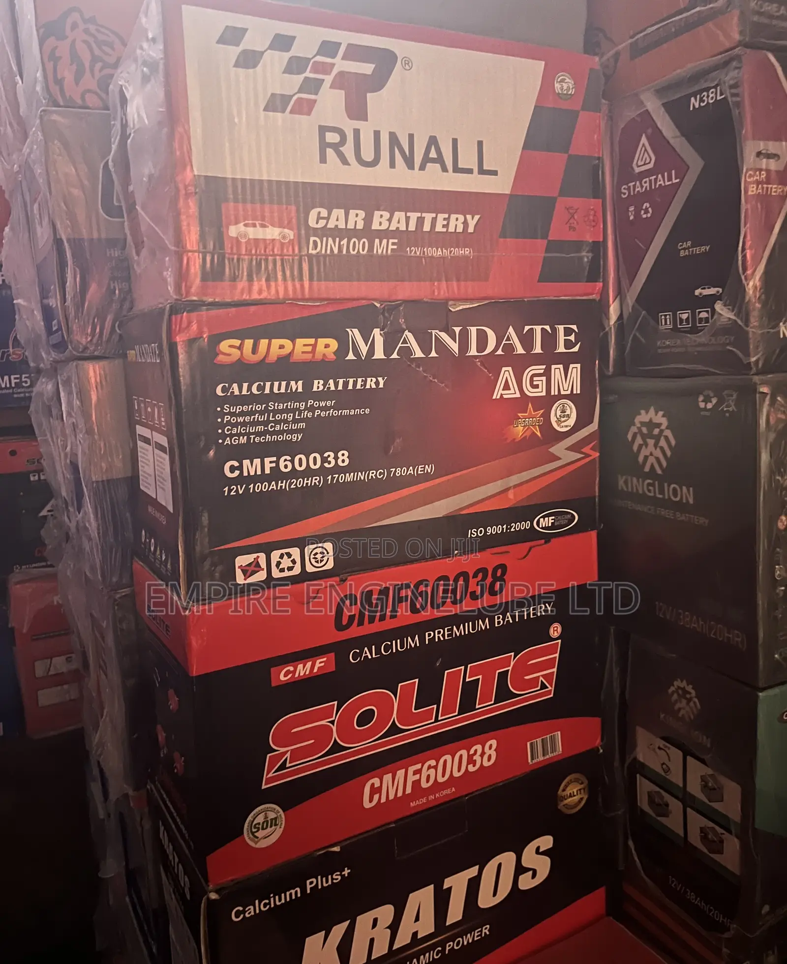 Korean Batteries 100ah (Everstart, Solite, Mandate, Trophy)