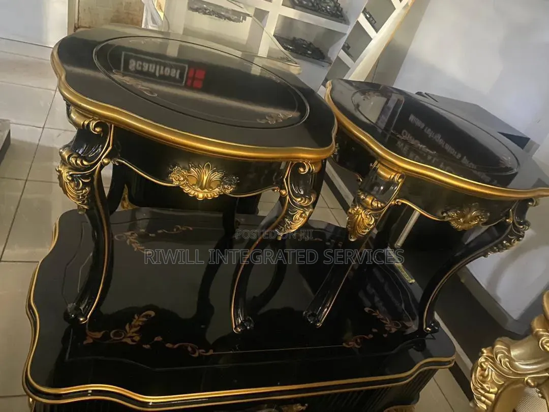 Royal Center Table With Two Sides Stool
