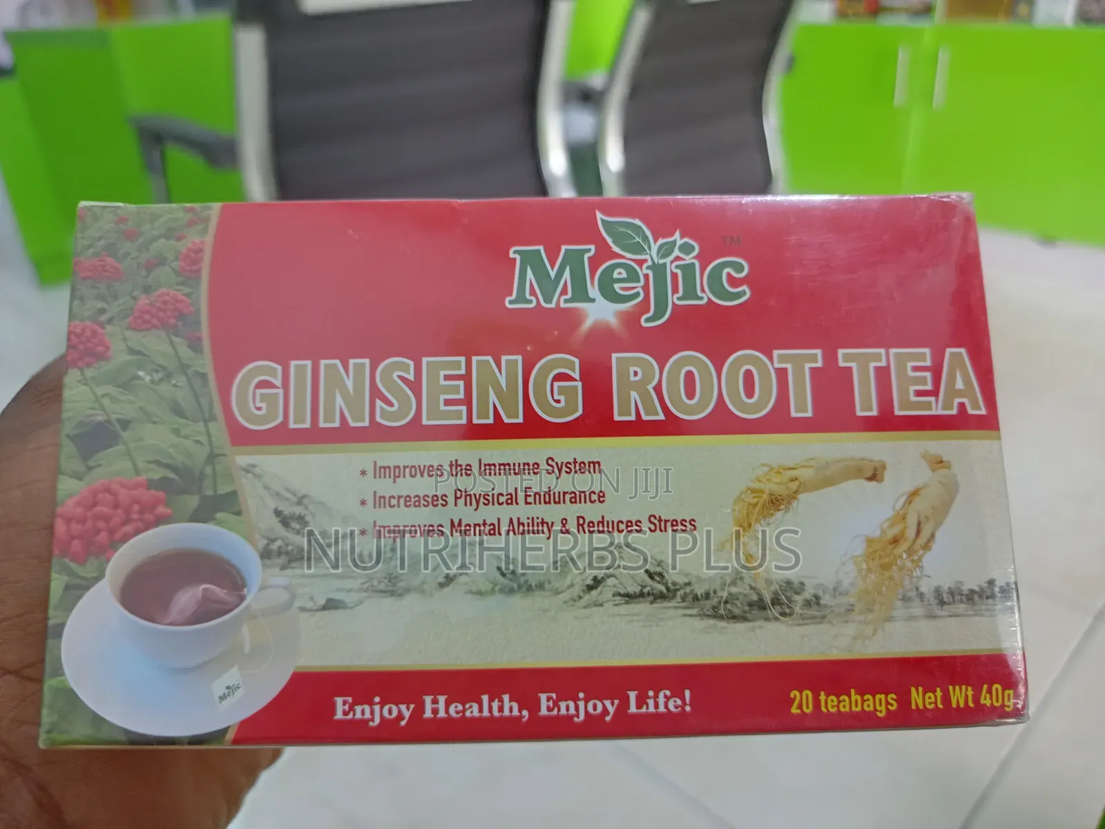 Mejic Ginseng Root Tea: Promotes Vitality and Overall Wellness.