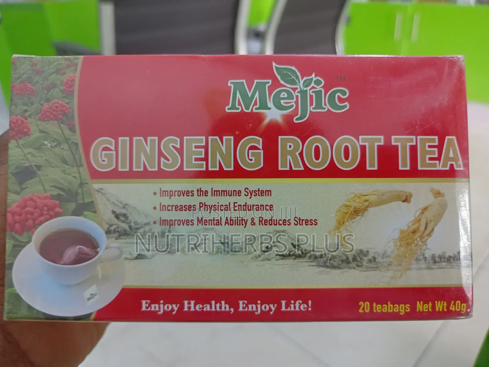 Mejic Ginseng Root Tea: Promotes Vitality and Overall Wellness.