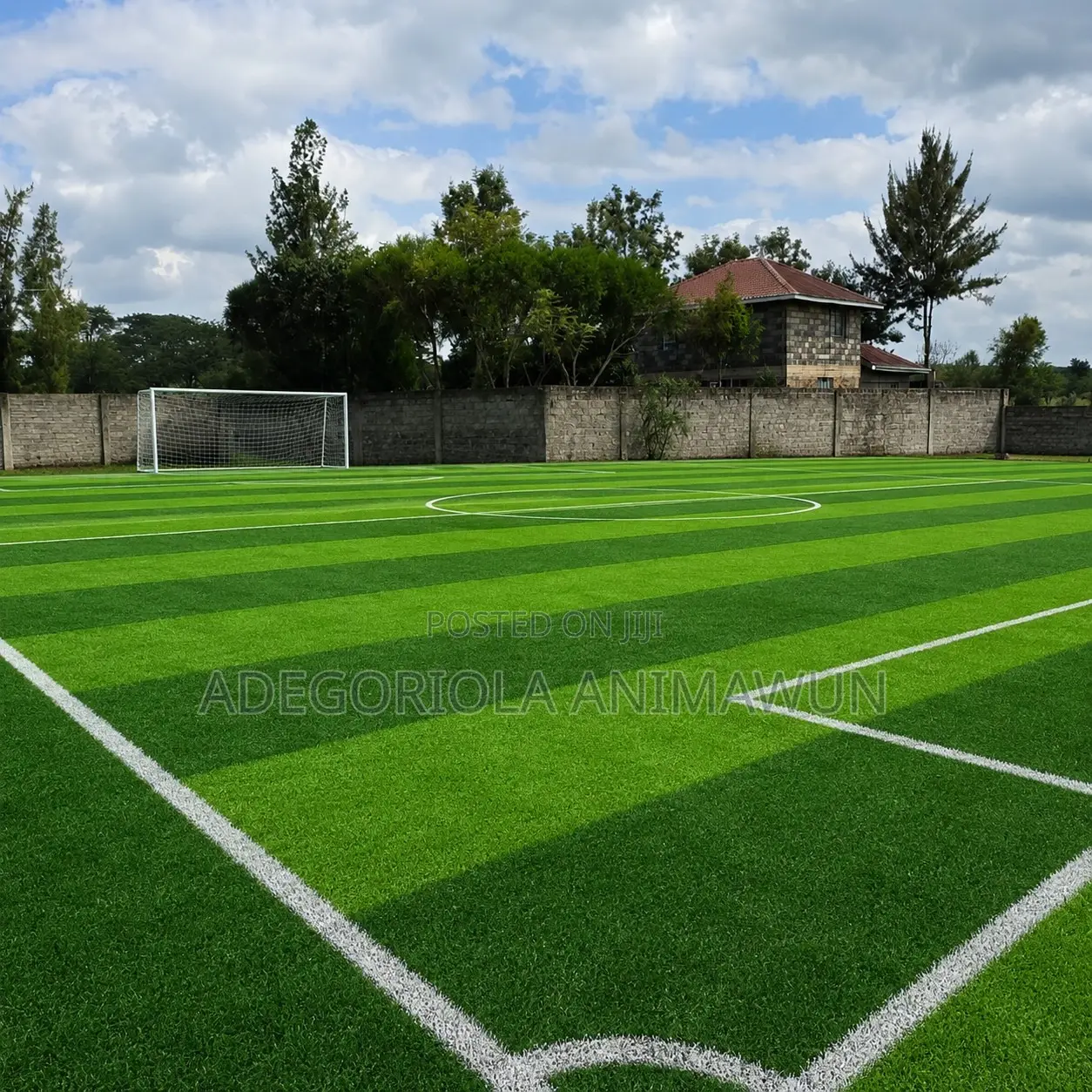 Premium 50mm Football Artificial Grass Installation