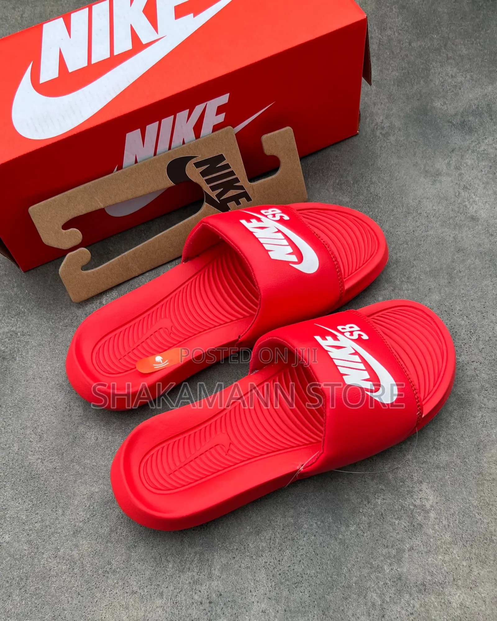 Nike Benassi Slides Triple Red
