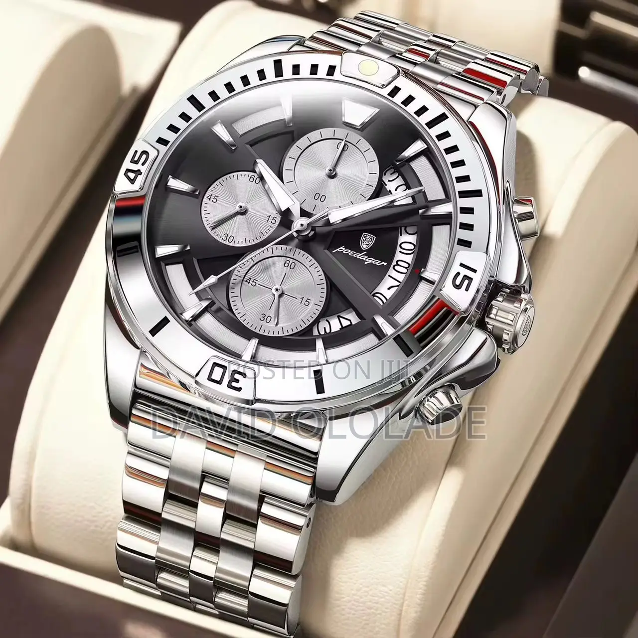 Poedegar Chain for Men Strong Luminous Watch