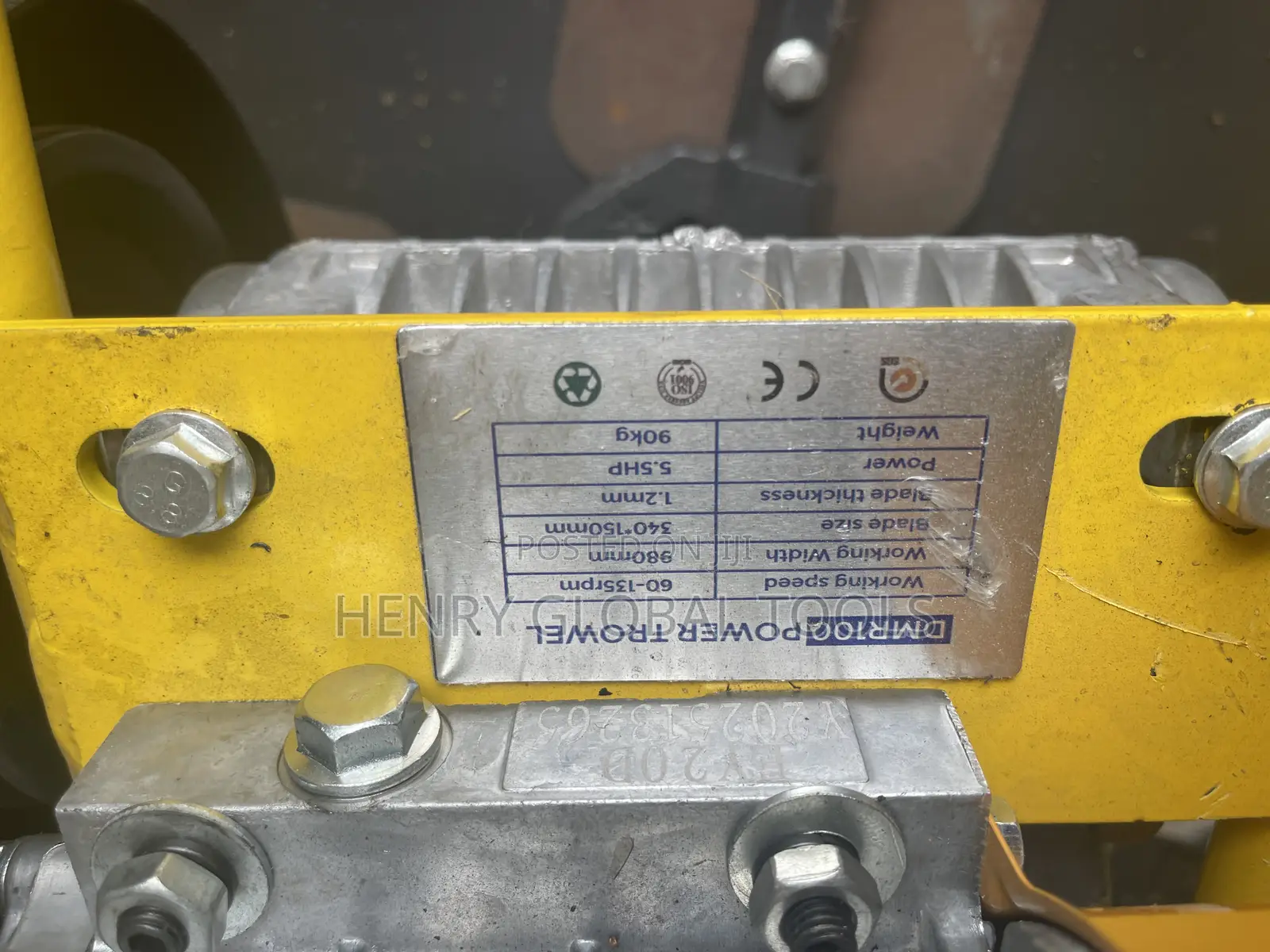 5.5hp 90kg Ey20 Industrial Power Trowel Machine