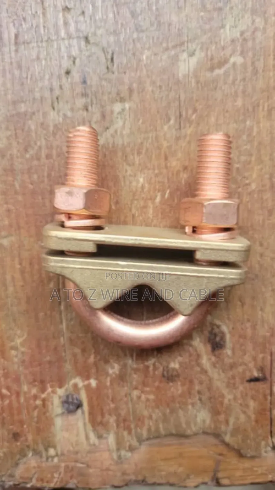 25mm X 3mm Copper U-Bolt Clamp | Copper Tape Earth Clamp
