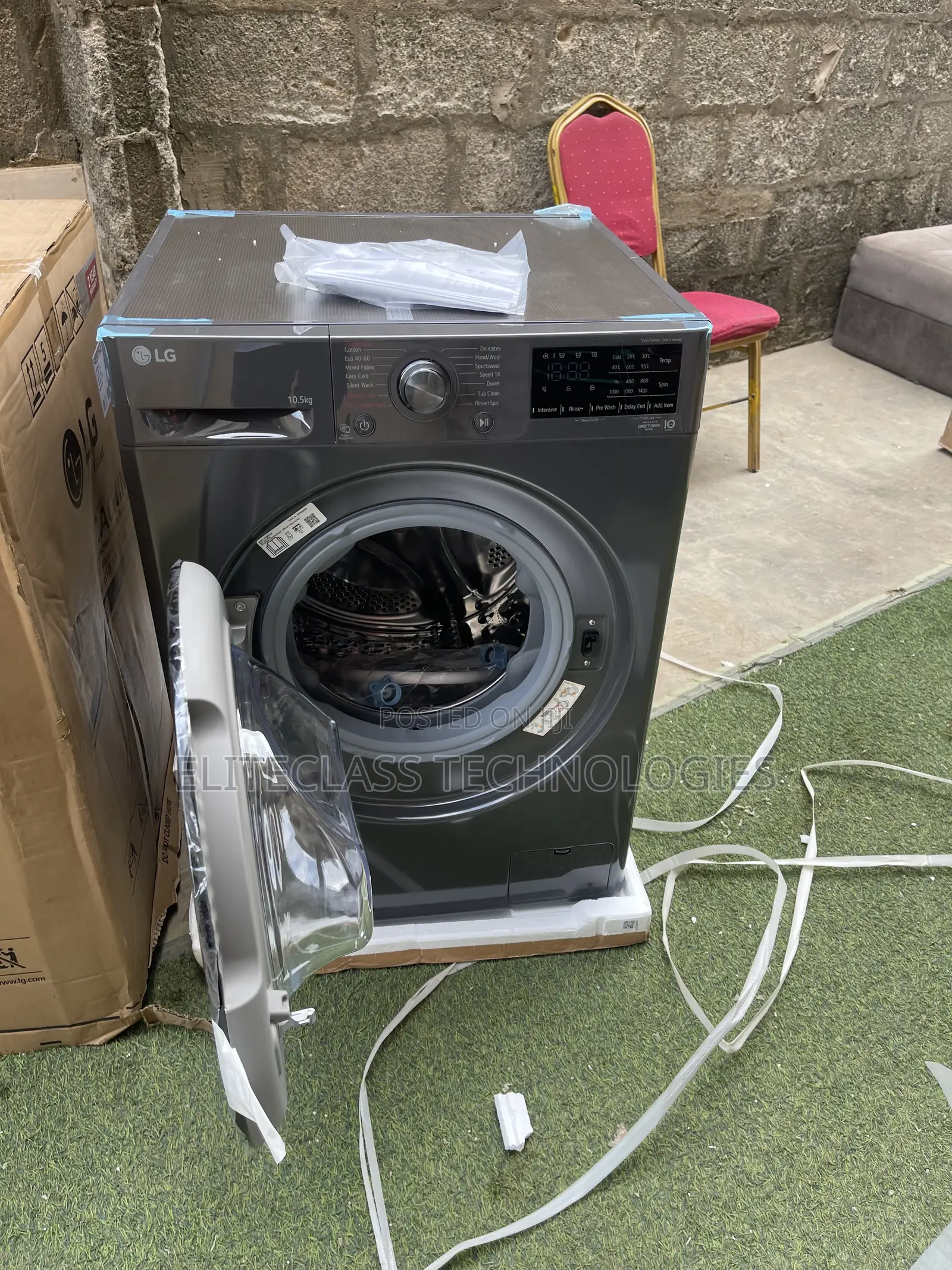 Lg 10.5kg Automatic Front Loader Wm 4v3ryp6je-F