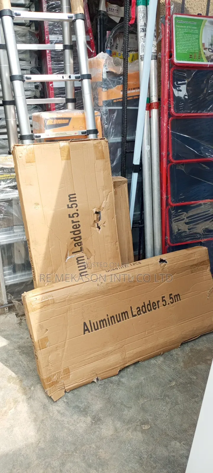 5.5mtrs Heavy Duty Aluminium Telescopic Ladder