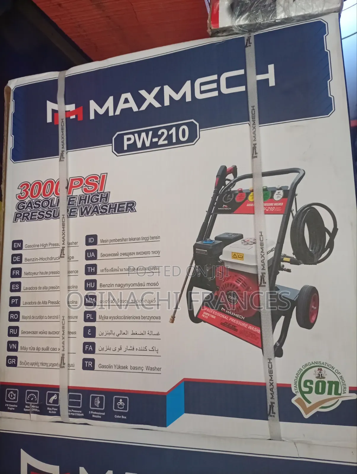 Maxmech Gasoline Pressure Washer 7hp