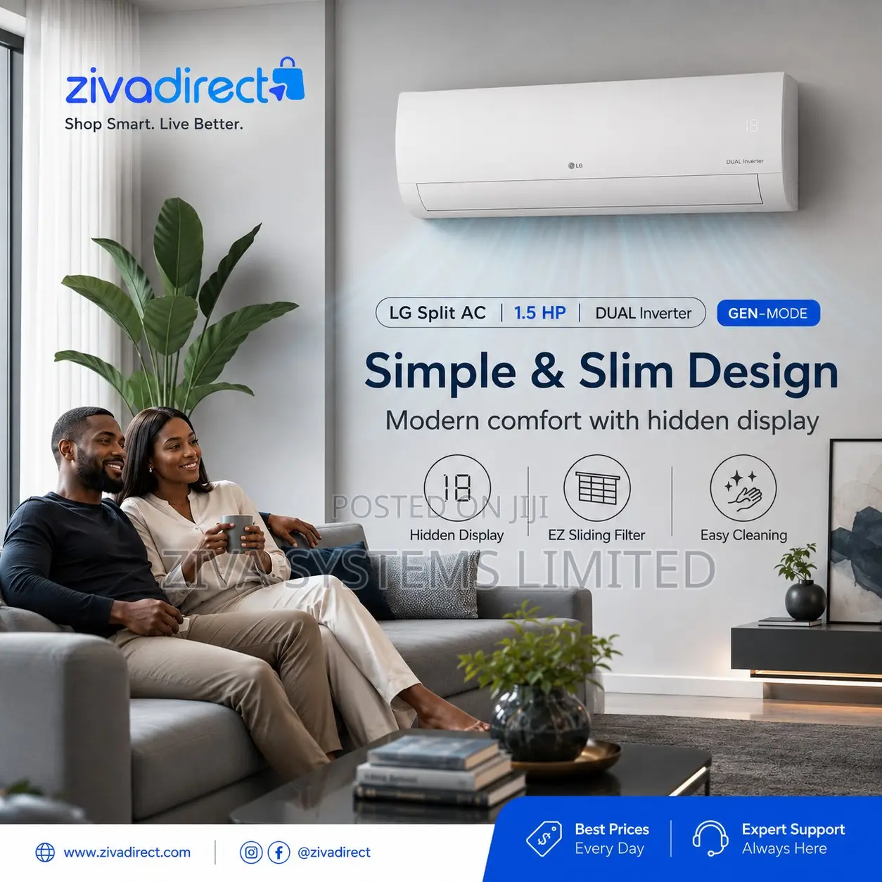 Lg Split Ac 1.5hp Dual Inverter With Gen Mode