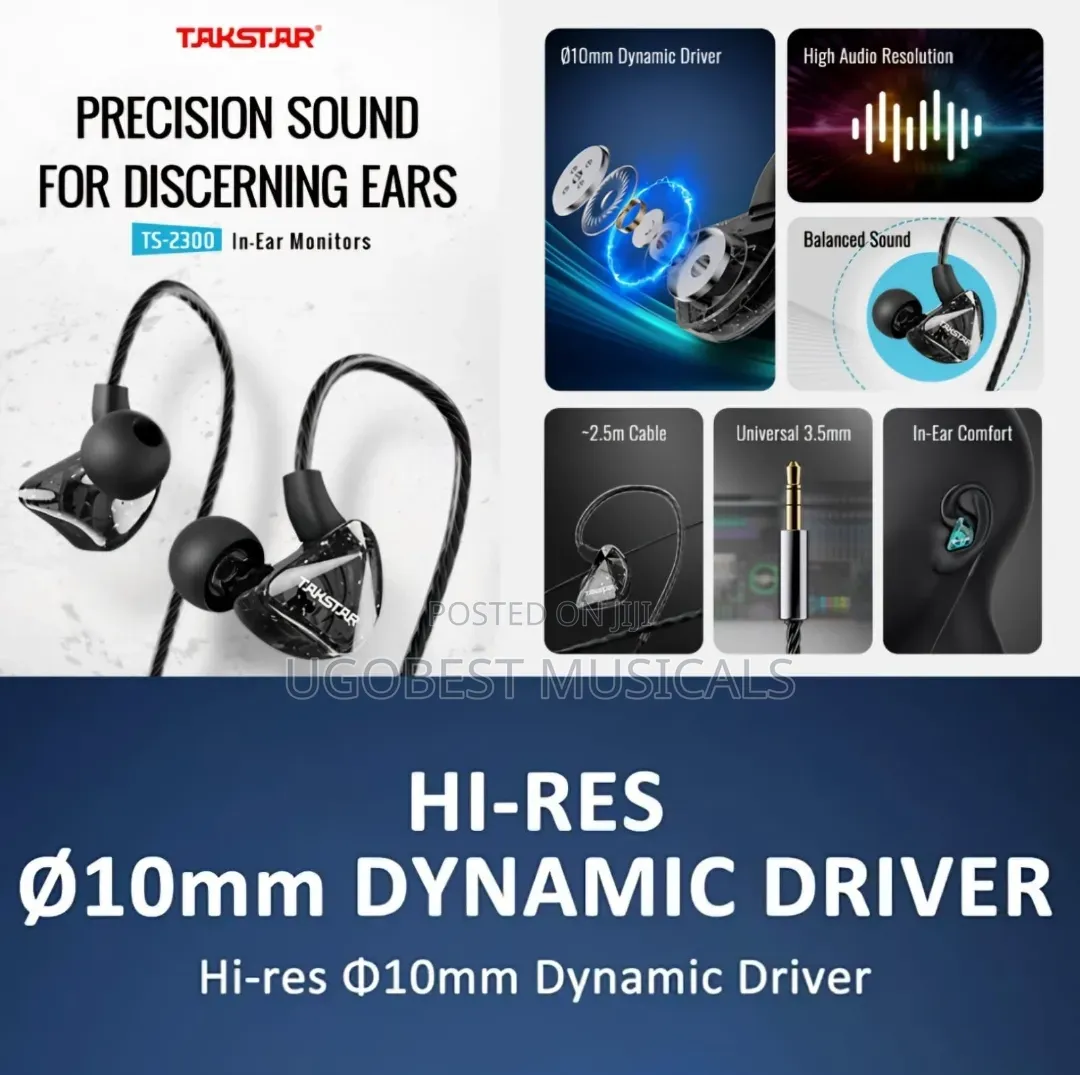 Takstar Ts-2300 Wired in Ear Monitor Earphone