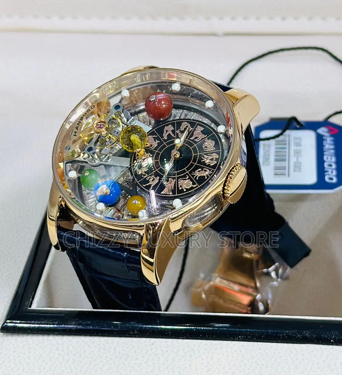 Hanboro Authentic Quality Luxury Men Chronograph Wristwatch