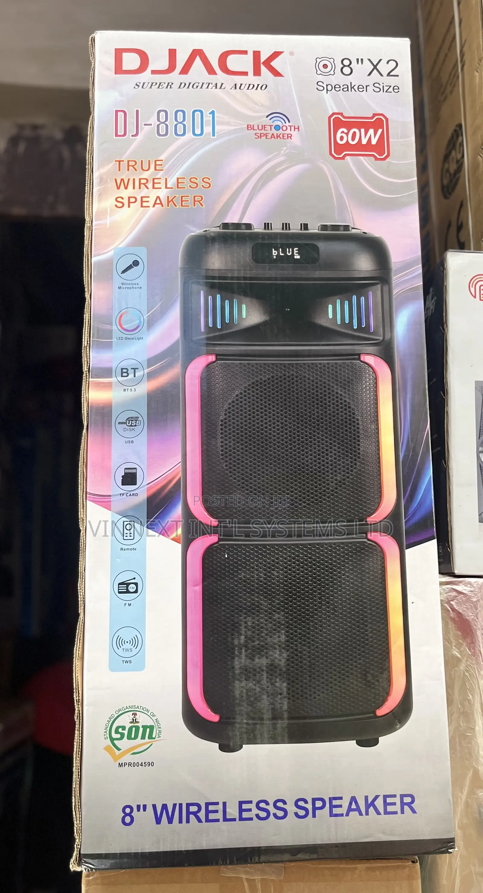 Djack Dj-8801 True Wireless Speaker