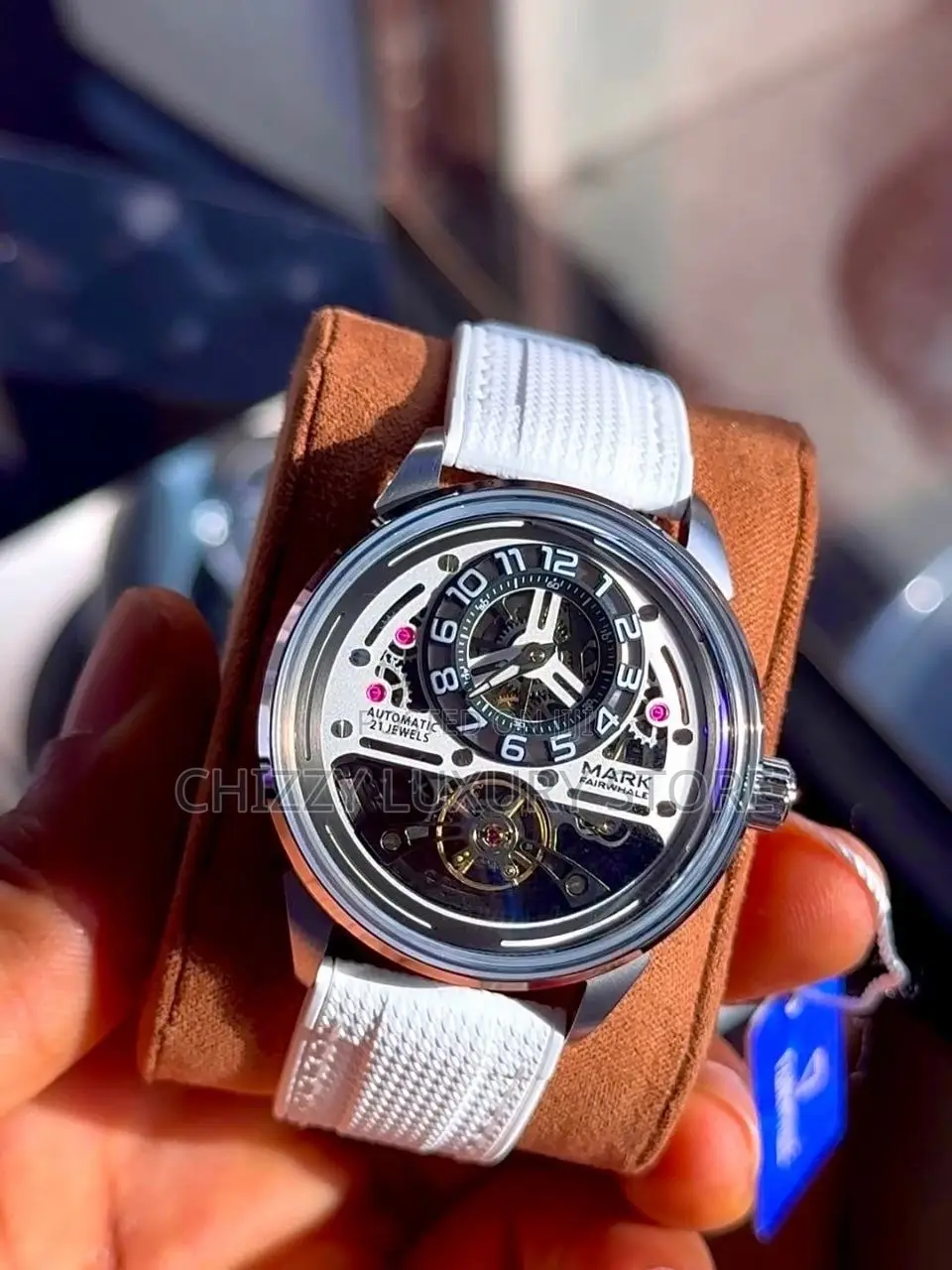 Mark Fairwhale Quality Luxury Men Automatic Engine Wristwatch
