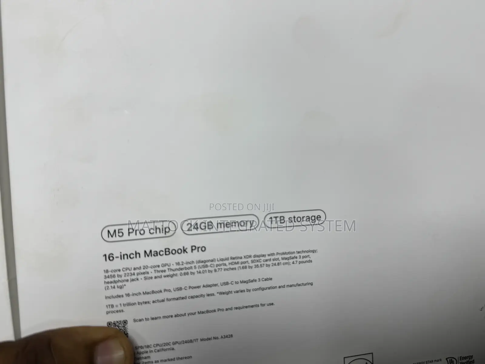 New Laptop Apple MacBook Pro 2026 M5 Pro 24GB Apple M5 SSD 1T