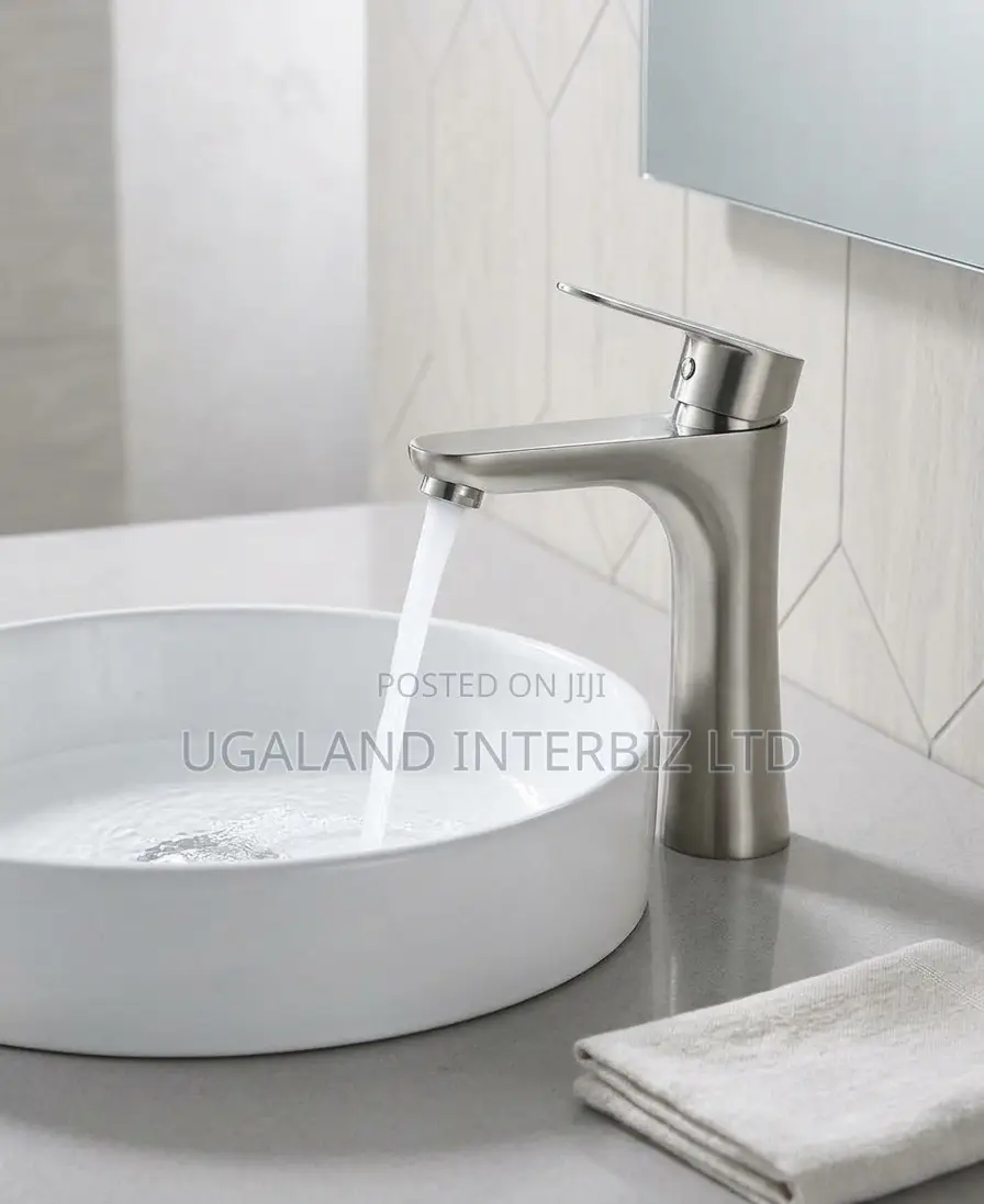 Modern Brushed Basin Tap