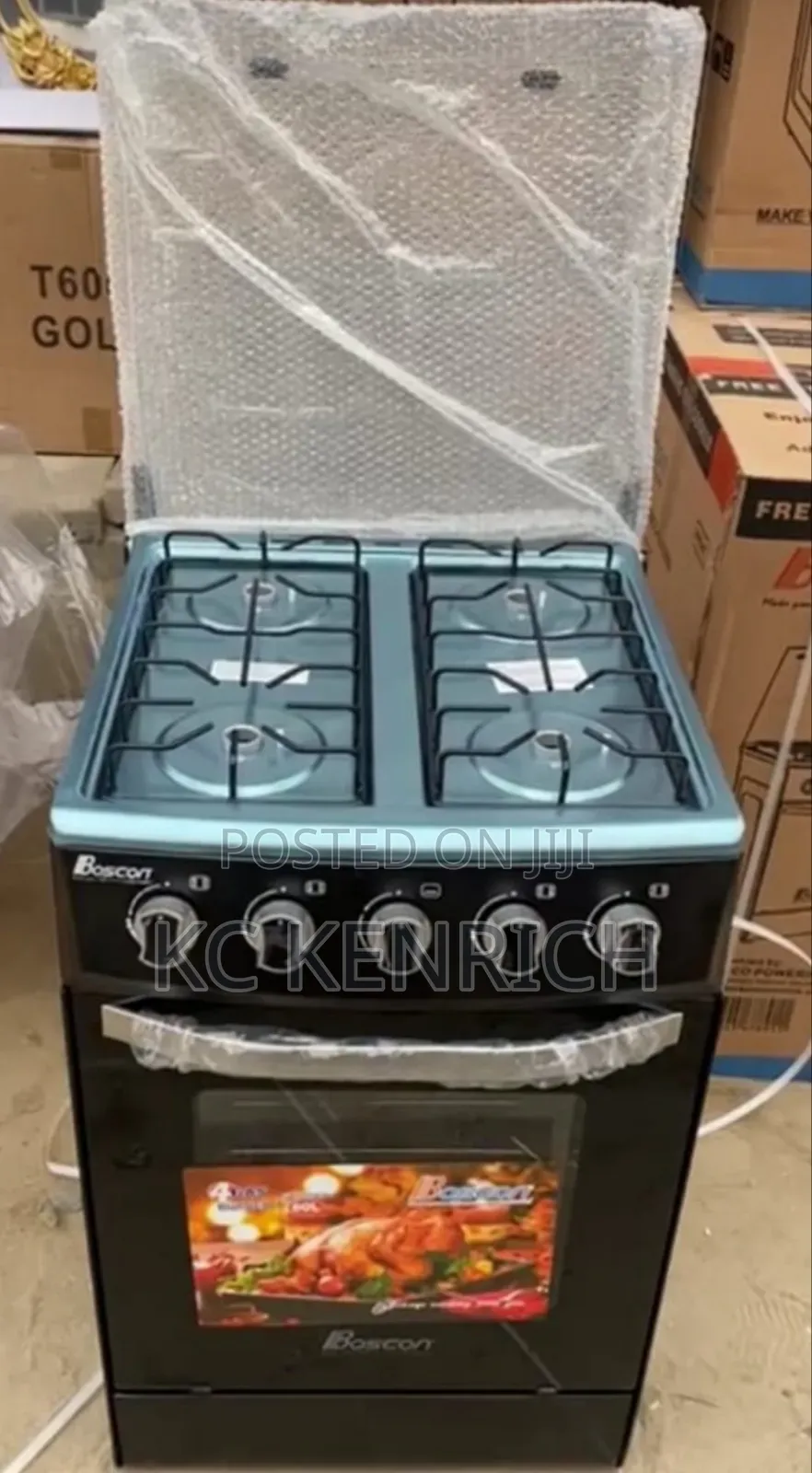 Boscon 4 Burner Gas With Oven 50/50
