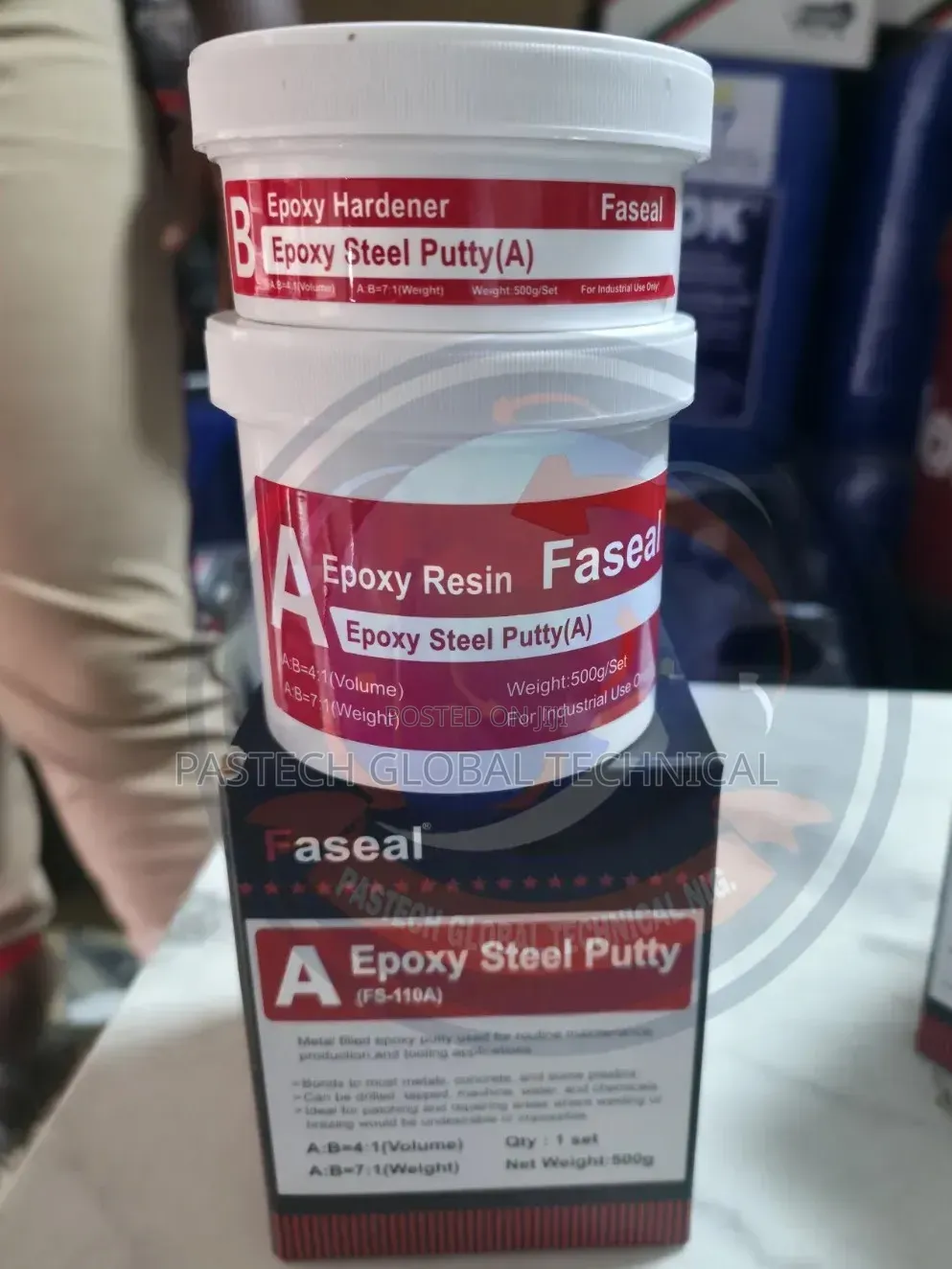 (Fs-110a) Faseal Epoxy Steel Putty
