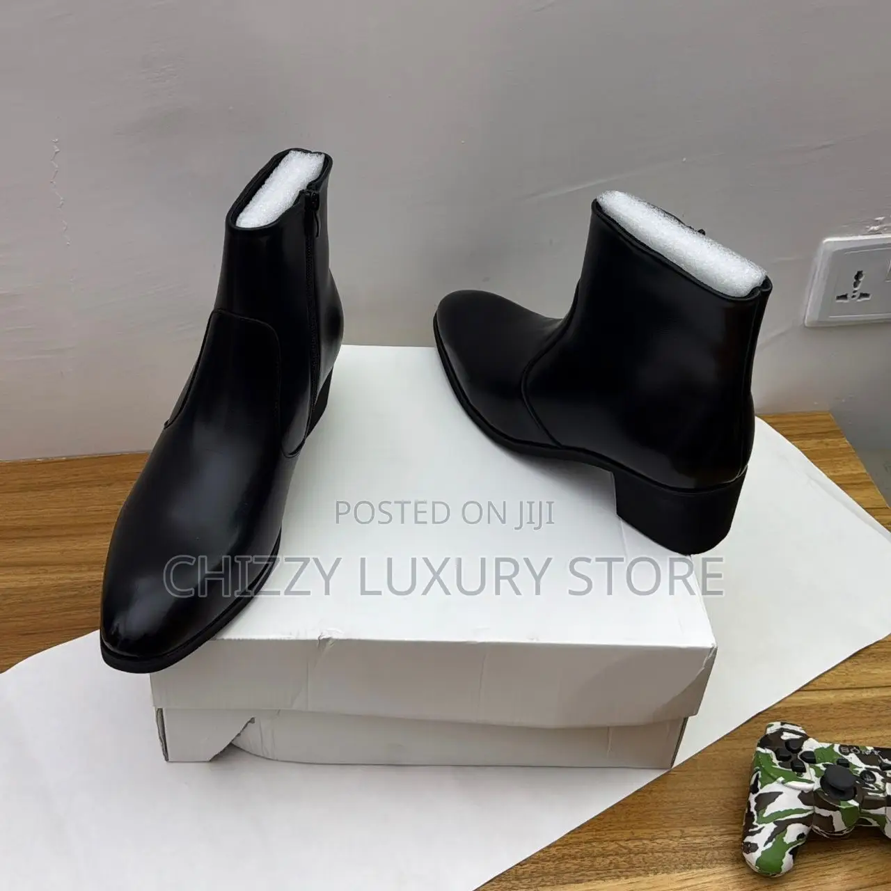 FDCP Quality Luxury Men Genuine Leather Sleeky Boots