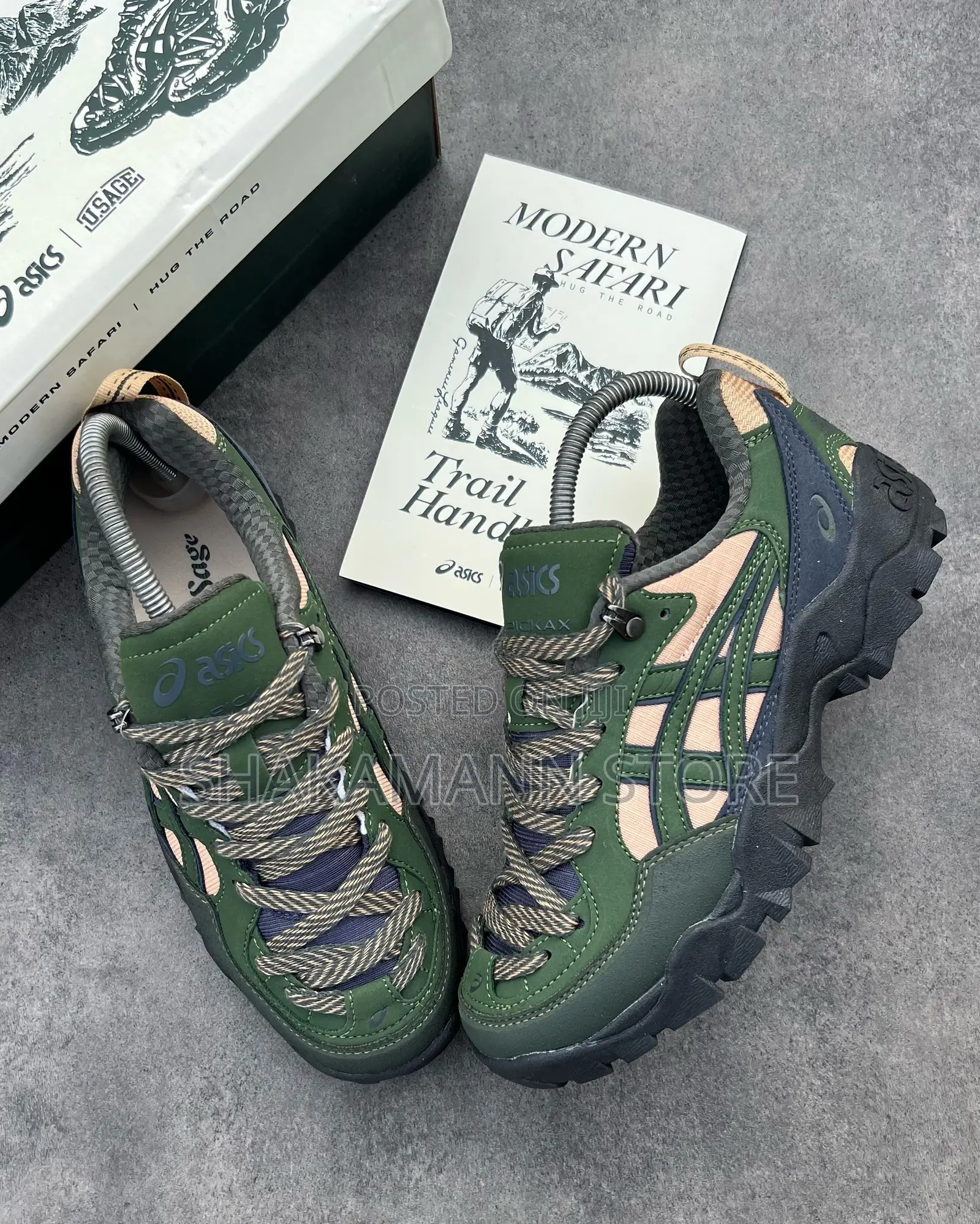 Original Asics Green Urban High Quality