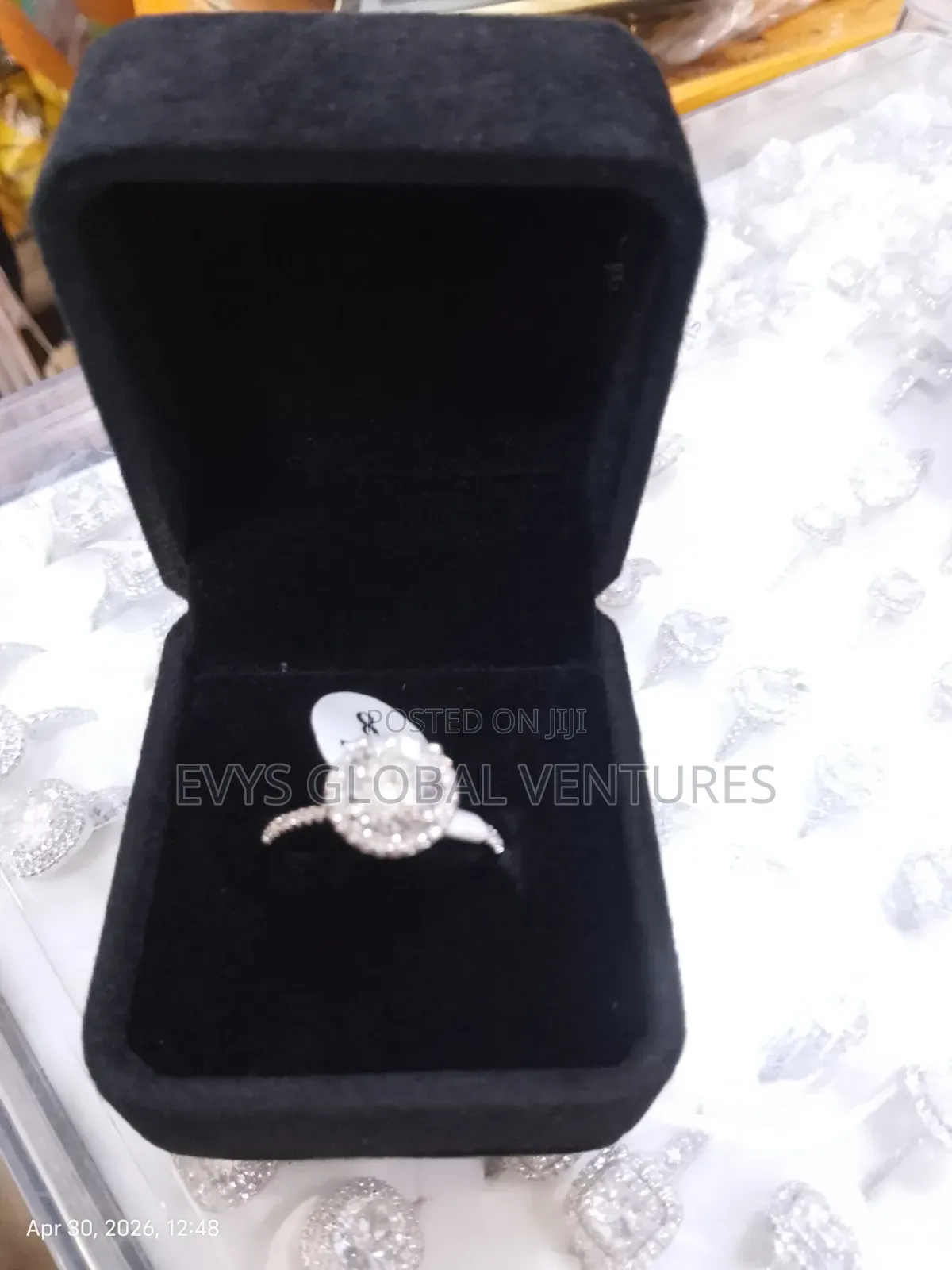 Zirconia Engagement Ring - Silver