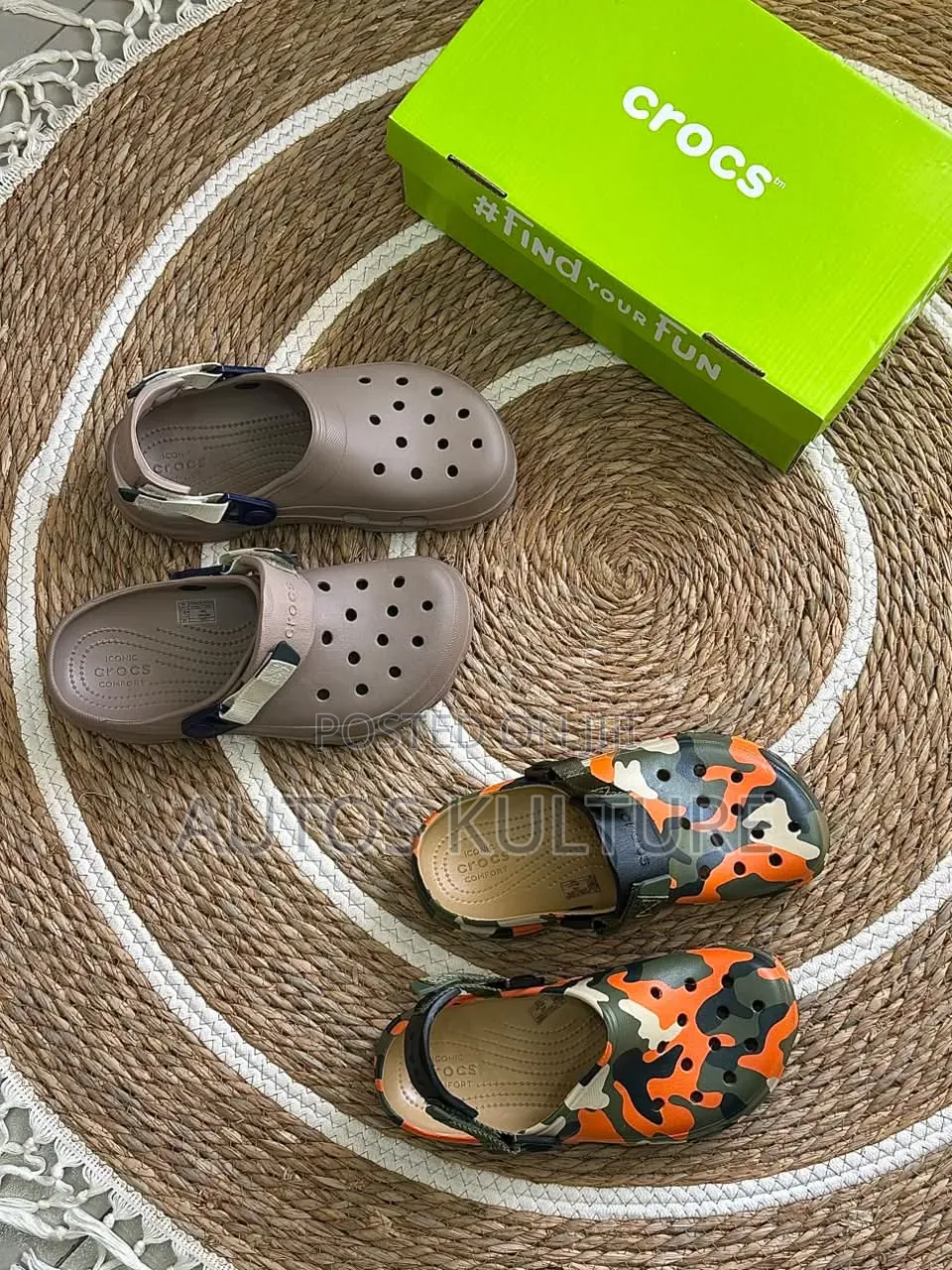 Newly Arrived Plain Terrian and Camouflage Crocs