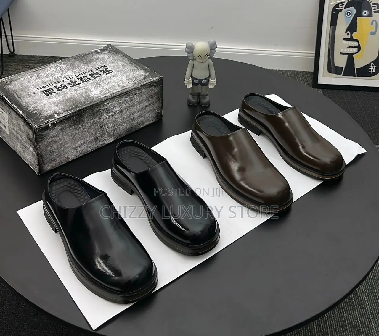 FDCP Quality Luxury Men Genuine Leather Half Shoe